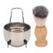 Premium Wooden Shaving Brush Set for Men | Comfortable Easy to Clean & 3-in-1 Grooming Kit - Perfect for Beauty Enthusiasts - Buy Online on GoSupps.com
