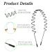 Men's Fashion Metal Hair Bands with Teeth - 6Pcs Black Elastic Headbands for Sports & Beauty - Buy Online on GoSupps.com