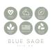 Blue Sage Kale Milky Daily Facial Cleanser | Natural Anti-Aging Face Wash with Antioxidants and Amino Acids to protect and repair skin from the aging effects of pollution - Buy Online on GoSupps.com
