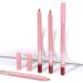 Lip Pencil Set | 12 Long-Lasting Matte Natural Creamy Cosmetic Colors Lip Pencil Set for Home Travel Day Out Party Wedding Winter Autumn Spring Office School Dates - Buy Online on GoSupps.com