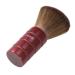 Beavorty dusters for cleaning Hair Cutting Brush Neck Duster Neck Brush Salon Brush hair brush face Wooden M Red