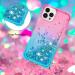 Buy Tivenfezk Nadoli Glitzer Treisand Shell for iPhone 15 Pro - Shockproof Gradient Liquid Case | Pink Blue Transparent Bumper Cover - Buy Online on GoSupps.com