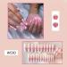 French Long Square Pink Heart Press on Nails - 24 Pcs Set | Coffin & Ballerina Style | Acrylic False Nails for Women & Girls - Style109 - Buy Online on GoSupps.com