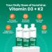 Manna Liposomal Vegan Vitamin D3 + K2 - Essential Immune Support - Buy Online on GoSupps.com