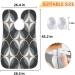 Gray Black Pattern Beard Bib Apron - Beard Hair Catcher for Men | Ideal Father's Day & Christmas Gifts with Suction Cups - Buy Online on GoSupps.com