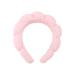 GroveEss Sponge Spa Headband Cute Makeup Skincare Soft Fabric Hair Band Terry Towel Cloth Headband for Face Washing Makeup Removal Shower Facial Mask Yoga Sports(Pink)