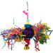 Balacoo 3 Pcs Parakeet Toys Parrot Hammock Bell Toys Bird Parrot Silk Balls The Swing Striped Bass The Bell Medium Picture 1 - Buy Online on GoSupps.com