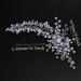 JWICOS Bride Wedding Hair Vine Pearl Crystal Headband for Women & Girls - Light Purple Bridal Hair Piece & Accessories - Buy Online on GoSupps.com