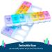 Viomicia 7 Day Pill Box Organizer with Push Button Design - 14 Compartments for Vitamins & Medication - Buy Online on GoSupps.com