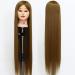 Neverland Hairdressing Head Real Hair Practice Head Hairdressing Head Training Heads for Children (30 Brown)