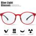 Kids Blue Light Blocking Glasses | Silicone Flexible TR-90 Frame for Ages 3-14 | Comfortable Computer Gaming & TV Glasses for Boys & Girls - B0304 Red Black - Buy Online on GoSupps.com