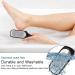 Foot Files Spa Hard Skin Removal Pedicure Care Set Callus Remover Washable Stainless Steel Double-Sides (Black and Red) Red and Black - Buy Online on GoSupps.com