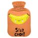 Heat bottle with reference 2 L hard-wearing warm-up bag for handwheel warmer shoulder and neck pain cramps heating press and heat therapy pattern of cartoon banana yellow