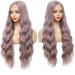 Shop Lila Curly Lace Front Wig for Women - 75 cm Long Purple Curls | HD Transparent Lace T-Part Wig - Buy Online on GoSupps.com