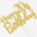 Tenhaisi Gilttery Gold Happy 20th Birthday Cake Topper 20th Cake Topper Cheers to 20 Birthday Party Decoration Adults Party Decoration - Buy Online on GoSupps.com