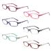 IVNUOYI 6 Pack Reading Glasses Blue Light Blocking,Fashion Ladies Spring Hinge Readers with Pattern Print,Anti Glare UV Eyeglasses for Women 2.0 6 Pack Mix Color 2.0 x