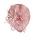 Carol -1 women fascinator flowers network bride bride headdress hair clip hat fashion headgear headgear for party church wedding cocktail jockey club veil hut headband hair -accessories unit size rosa2