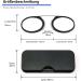 Kodilin 2 Pack Reading Glasses for Women & Men - 1.0 Diopter Monocle Glasses Mini Nose Clip B gellose Black & Blue - Buy Online on GoSupps.com