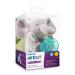 Philips AVENT Soothie Snuggle Pacifier Holder with Detachable Pacifier 0m+ - Elephant SCF347/03 - Buy Online on GoSupps.com