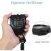 Vicloon Digital Sports Stopwatch Timer Large LCD Stainless Steel Ideal for Football Basketball Running Swimming & Fitness (Black) - Buy Online on GoSupps.com