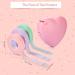 Breathable Eyelash Extension Tape Set with Heart-shaped Dispenser - 6 Rolls, Non-woven Fabric, 0.5 Inch Wide, 10 Yards Long Each - Buy Online on GoSupps.com