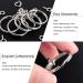 Swpeet 450Pcs Key Chain Rings Kit - 1.25mm Sliver Keychain Rings with Chain, Jump Rings, Screw Eye Pins - Jewelry Findings Making Supplies - Buy Online on GoSupps.com