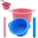 2 pcs Silicone Wax Pot Insert Waxing Pot Silicone Wax Spatula Wax Warmer Liners Reusable Compatible with Clean Waxing Pot Ideal for Wax Warmer Perfect for At Home Or Beauty Shop