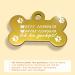 Personalized Bone-Shaped Pendants for Dogs & Cats | Ibera Gifts - Custom Engraved Neck Bands in Gold - Buy Online on GoSupps.com