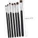 Healeved 7pcs Eyeshadow Daily Use Makeup Brush Horse Hair Concealer Brush Wood Black Lip Brush - Buy Online on GoSupps.com