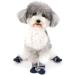 Zunea Dog Shoes - Slipproof Adjustable Reflective Paw Protection for Small Dogs | Breathable Heat-Resistant Summer Booties (Blue M - 4 Pack) - Buy Online on GoSupps.com