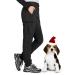 Gouxry Women's Snow Ski Pants Hiking Fleece Lined Insulated Waterproof Windproof Outdoor Cargo Snowbard Pants Standard XX-Large Black