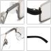 REAVEE 3 Pack Half Frame Reading Glasses with Portable Case - Thin Lightweight Readers Spring Hinged - Black/Blue/Brown 2.0 - Buy Online on GoSupps.com