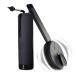 Sonic Scrubber Pro Kit and Wush Pro for Men by Black Wolf - Deluxe Water Powered Ear Cleaner - Electric Triple Jet Stream for Ear Wax Buildup - Water-Resistant Massage Brush with Silicone Bristles