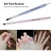 Tevkmuzz 6 PCS Nail Art Brushes Set - Nail Extension Gel, Dotting Pen, Liner Brush - Ideal for Gel Polish & Nail Design - Buy Online on GoSupps.com