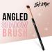 Skone Cosmetics Angle Shadow Brush - Luxe Premium Rose Gold & Black - Professional Nylon Angled Eyeshadow Tool for Flawless Eye Makeup - Buy Online on GoSupps.com
