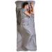 Sleeping Bag Liner - Camping & Travel Sheets for Adults - Sleeping Sack & Sheets for Backpacking Hotel Hostels & Traveling - Ultra Lightweight Single/Double Sleep Sack - Comfortable Sleep Liners 100% Cotton - Gray with Zipper