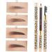NOLITOY 2pcs Brow Pencil Brow Brush Eyeliner Pencil Longlasting Eyebrow Makeup Pen Spiral Women's Filler 1 count (Pack of 1) As Shown - Buy Online on GoSupps.com