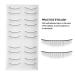 10 Pairs Practice False Eyelashes for Eyelash Extension Training | Ideal for Makeup Artists | International Shipping - Buy Online on GoSupps.com