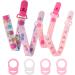 4 Pack Pacifier Clips with Silicone Adapters | Universal Pacifier Holder for Newborns | Safe & Durable Baby Care Accessories - Buy Online on GoSupps.com
