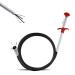 Sewer Cleaning Hook & No Need for Chemicals Kitchen Sewer Cleaning Hook Sewer Cleaning Hook Drain Clog Remover Kitchen Spring Pipe Hair Remover for Litter Pick (C(118.1in))