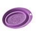 Vigcebit Makeup Brush Cleaner Mat Brush Scrubber Pad for Makeup Cosmetic | Silicone Cleaning Bowl Makeup Brush Cleaner Washing Tools for Makeup Eggs Purple