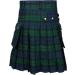 CEWIFO Slim Fit Red Scottish Kilt for Men | Regular Striped Goth Style | Modern Long Kilt with Fold | Perfect for Rock & Gothic Fashion - Buy Online on GoSupps.com