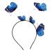 Fomiyes Butterfly Bands for women butterfly- hair-tire- band-party- FEE Headdresses Cosplay Headwear 1 piece (1 Pack) blue