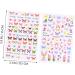 Healvian 8 Sheets Women Nail Art Sticker Nail Design DIY Fingernails Nail Decal Nail Stickers Nail Decor Stickers Nail Art Stickers Flower Patterns Manicure Tips Flower Stickers - Buy Online on GoSupps.com