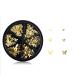 Gold Butterfly Nail Art Charms Stickers - 3D Metallic Glitter Sequins for DIY Manicure - Buy Online on GoSupps.com