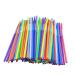 100 Pcs Disposable Elbow Plastic Straws for Kitchen Bar Party Event Supplies Striped Bendable Cocktail Drinking Straws