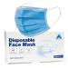ACCURATE Blue Disposable Face Masks | 3 Ply Earloop Face Covering with Nose Clip | Sutaible For Sensitive Skin 50