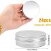24 Pieces Aluminum Tin Jars 60ml Empty Cosmetic Container Pots Silver Round Cosmetic Tin Jars Aluminum Round Cans with Screw Lids for Cream Lotion Powder Lip Balm Salve Sample Makeup Storage - Buy Online on GoSupps.com