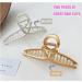 Large Brushed Metal Hair Claw Clips - Strong Hold Vintage Shark Claw Clips for Women and Girls - 2Pcs Silver+Gold - Buy Online on GoSupps.com