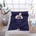 Lightweight Compact Sleeping Bag Liner | Portable Travel Sheet for Camping & Hiking | 82.7 x 70.9 Dark Blue - Buy Online on GoSupps.com